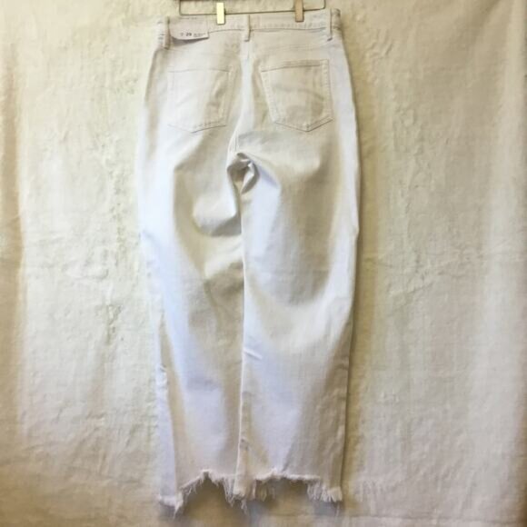 Loft White Curvy High Waist Straight Jeans - Picture 6 of 11